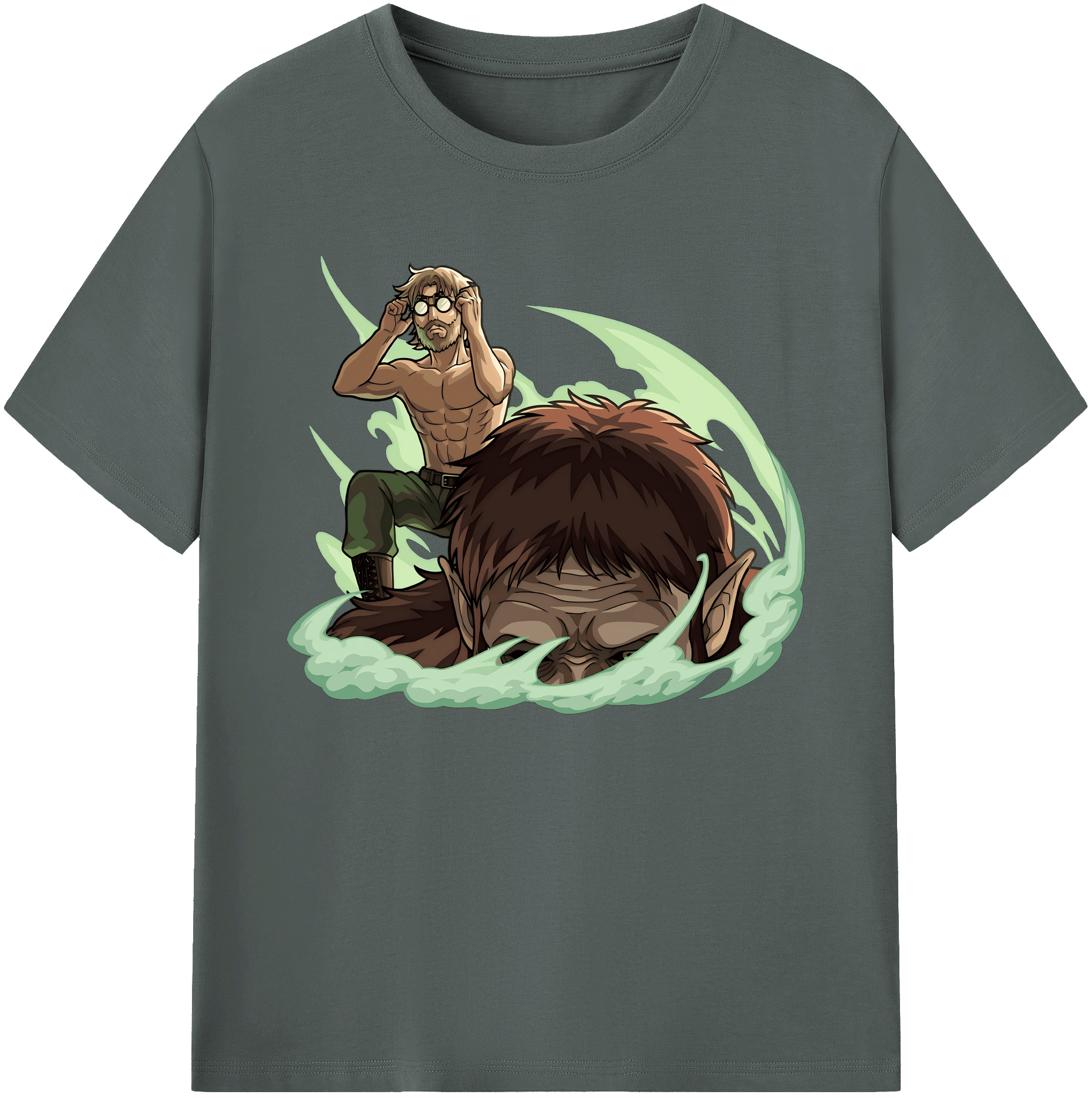 （画像用） 進撃の巨人 Attack on Titan 綿100％ メンズ半袖Tシャツ｜肌触りやわらか＆通気性